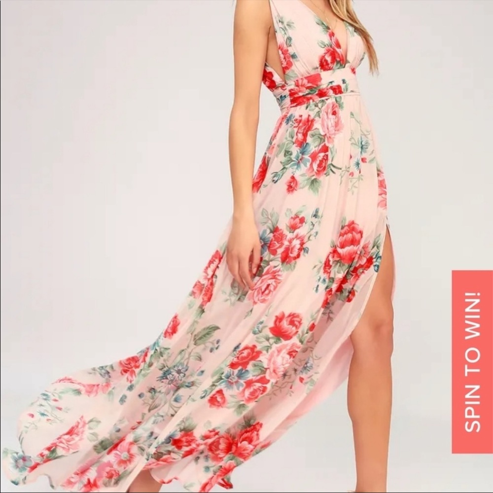Lulus garden meandering floral maxi dress - Picture 2 of 3